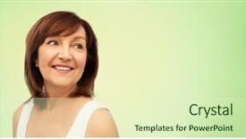  Presentation with green beauty - Cool new PPT theme with greenbio - beauty and old people concept backdrop and a  colored foreground