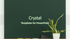  Presentation with blackboard - Beautiful presentation design featuring make-up artist and model choose the color and tone of cosmetics a make-up palette in the hands of a make-up artist backdrop and a  colored foreground.