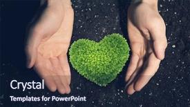  Presentation with love - Slides with love and care to our nature background and a navy blue colored foreground