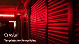  Presentation with dark night - Beautiful presentation theme featuring greenery of the night city backdrop and a wine colored foreground