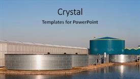  Presentation with water tank - PPT layouts with greenhouse water tank background and a light blue colored foreground