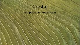  Presentation with agricultural - Amazing slides having greening america - aerial of cultivated agricultural field backdrop and a gold colored foreground