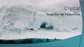  Presentation with iceberg - Presentation having greenland-iceberg-landscape-of-ilulissat background and a light gray colored foreground