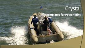  Presentation with 3d men - Presentation theme having greenpeace - 3 men in a rubber background and a gray colored foreground