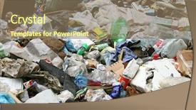  Presentation with trash truck - Colorful theme enhanced with greenpeace - trash background backdrop and a coral colored foreground