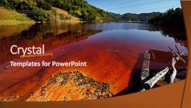  Presentation with copper mine - Slide deck featuring india flag 3d rendering road background and a lemonade colored foreground