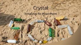  Presentation with beach litter - Audience pleasing slides consisting of greenpeace - word sos made up backdrop and a coral colored foreground