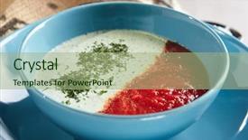  Presentation with pure white - Audience pleasing presentation theme consisting of greens close up light backdrop and a mint green colored foreground