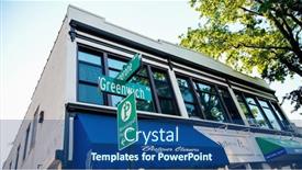  Presentation with avenue - Presentation featuring greenwich-ct-usa-september-11 background and a ocean colored foreground