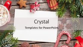  Presentation with christmas cars - Beautiful PPT theme featuring greeting card coffee and snow backdrop and a lemonade colored foreground