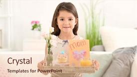  Presentation with greeting card - Cool new slides with greeting card for her mommy backdrop and a lemonade colored foreground