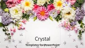  Presentation with greeting card - Cool new theme with greeting card on the white backdrop and a sky blue colored foreground