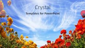  Presentation with mechanical engineering car spring - Cool new PPT theme with greeting-card-spring-holiday-greeting backdrop and a light blue colored foreground