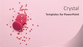  Presentation with birthday greetings - Cool new slide deck with greeting-card-with-heart-shaped backdrop and a lemonade colored foreground