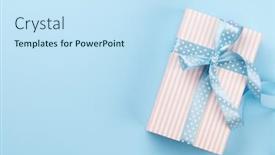  Presentation with pastel color - PPT theme featuring greeting-card-with-pastel-color background and a sky blue colored foreground