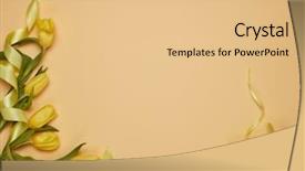  Presentation with romantic gift - Colorful presentation design enhanced with greeting card women's day backdrop and a coral colored foreground