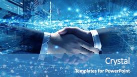  Presentation with partners - Slide deck consisting of greeting each other mixed media background and a teal colored foreground