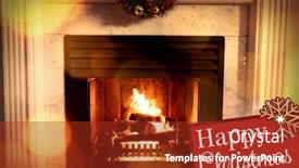  Presentation with greetings - Beautiful presentation featuring greetings-board-against-fireplace backdrop and a crimson colored foreground