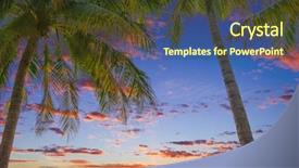  Presentation with caribbean - Theme consisting of grenada - beach of the caribbean islands background and a tawny brown colored foreground