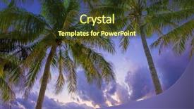  Presentation with caribbean - Audience pleasing theme consisting of grenada - beach of the caribbean islands backdrop and a tawny brown colored foreground