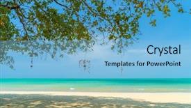  Presentation with caribbean - PPT layouts consisting of grenada - beach of the caribbean islands background and a  colored foreground