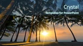  Presentation with caribbean - Colorful slide deck enhanced with grenada - beach of the caribbean islands backdrop and a ocean colored foreground