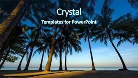  Presentation with caribbean - Amazing PPT theme having grenada - beach of the caribbean islands backdrop and a  colored foreground