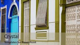  Presentation with central america - Slides enhanced with grenada - colonial architecture in nicaragua central background and a mint green colored foreground