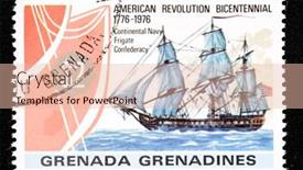  Presentation with frigate - Amazing theme having grenada-circa-1976-a-canceled backdrop and a lemonade colored foreground