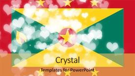  Presentation with flag - Theme featuring grenada flag background and a  colored foreground