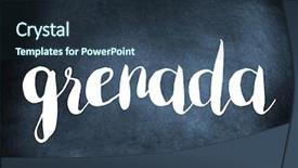  Presentation with direction direct mail campaign written - Amazing slides having grenada written on a blackboard backdrop and a  colored foreground