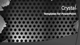  Presentation with cracked - Cool new presentation theme with grey abstract - cracked metal texture or frame backdrop and a dark gray colored foreground