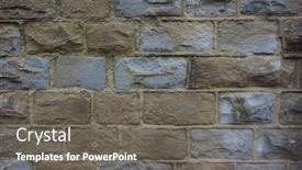  Presentation with stone - PPT theme enhanced with grey-and-brown-stone-old background and a gray colored foreground