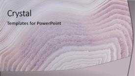  Presentation with structure - Cool new presentation theme with quartz rock - background with grey and lilac backdrop and a light gray colored foreground