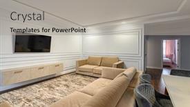  Presentation with classic - Slide set with grey-and-white-contemporary-classic background and a light gray colored foreground