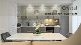  Presentation with classic - Presentation theme featuring grey-and-white-contemporary-classic background and a light gray colored foreground