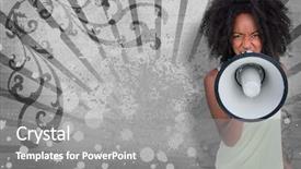  Presentation with art deco - Slide set consisting of  background and a  colored foreground