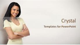  Presentation with beautiful midnight sun over - Presentation design consisting of grey backgorund - beautiful casual asian woman background and a sky blue colored foreground