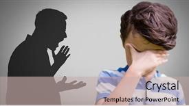  Presentation with upset - PPT layouts having grey background and shouting violent background and a mint green colored foreground