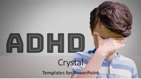  Presentation with adhd - Beautiful PPT theme featuring grey background with adhd backdrop and a light gray colored foreground