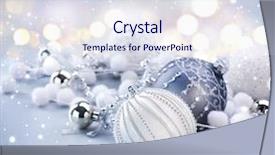  Presentation with christmas border design - Theme consisting of grey background with lights border background and a sky blue colored foreground