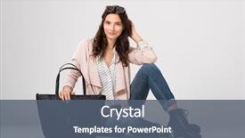  Presentation with cool - Slide deck consisting of grey background young fashion background and a ocean colored foreground