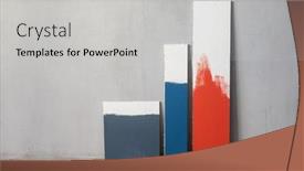  Presentation with red grey - PPT theme having grey-blue-red-color-samplers background and a  colored foreground