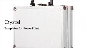  Presentation with tools - Beautiful PPT theme featuring concept of export opened paper box - product of syria backdrop and a sky blue colored foreground