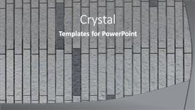  Presentation with brick wall texture - Colorful theme enhanced with grey-brick-wall-pattern-texture backdrop and a gray colored foreground