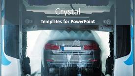  Presentation with car wash - Slide deck enhanced with grey-car-running-through background and a ocean colored foreground