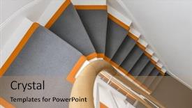  Presentation with carpet - Slide set having grey carpet and orange background and a coral colored foreground