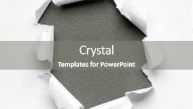  Presentation with breakthrough - Audience pleasing presentation theme consisting of grey circle shape breakthrough paper backdrop and a gray colored foreground