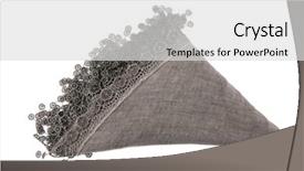  Presentation with white torn paper on gray - Slides featuring grey color - gray female scarf isolated background and a light gray colored foreground