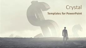  Presentation with floating - Slide deck enhanced with grey-colour-dollar-symbol-floating background and a lemonade colored foreground